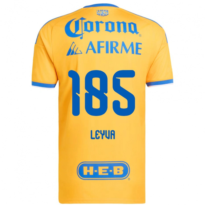 Danxen Hombre Camiseta Jorge Leyva #185 Amarillo Azul 1ª Equipación 2026/27 La Camisa México