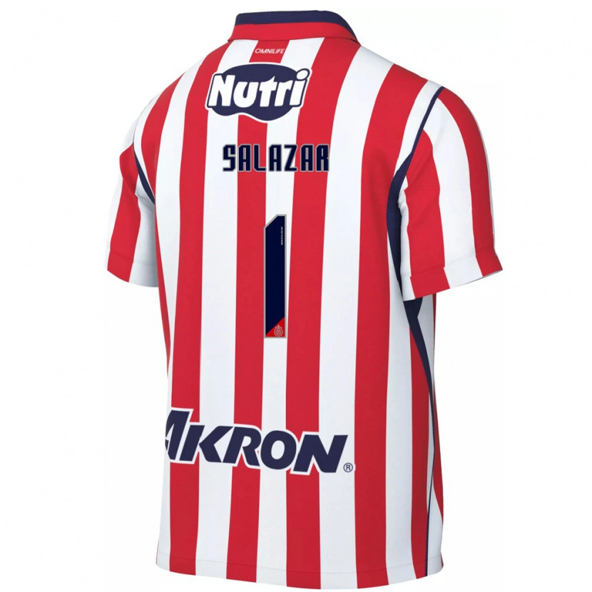 Danxen Hombre Camiseta Viridiana Salazar #1 Rojo Blanco 1ª Equipación 2026/27 La Camisa México