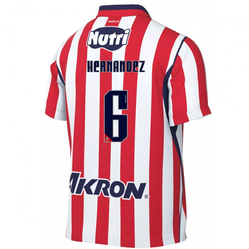 Danxen Hombre Camiseta Ana Camila Hernández #6 Rojo Blanco 1ª Equipación 2026/27 La Camisa México