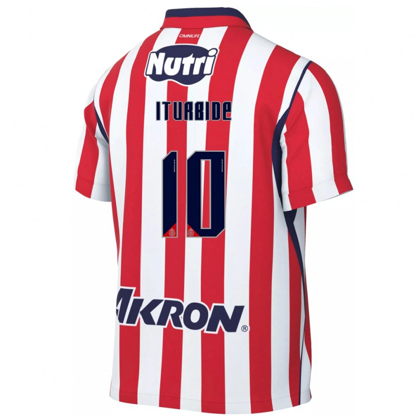 Danxen Hombre Camiseta Adriana Iturbide #10 Rojo Blanco 1ª Equipación 2026/27 La Camisa México