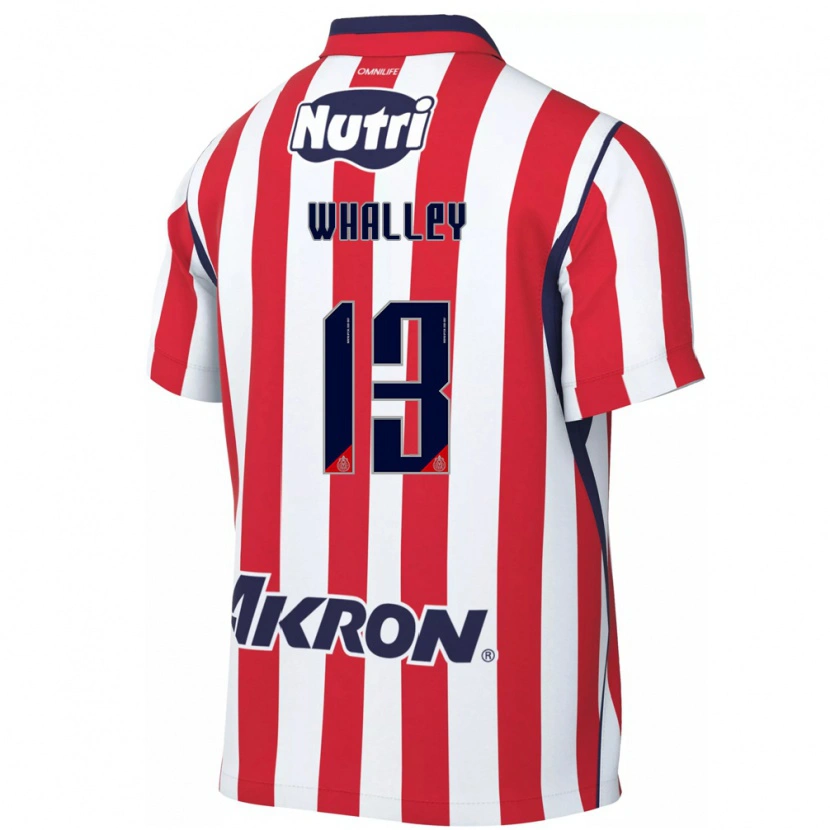 Danxen Hombre Camiseta Óscar Whalley #13 Rojo Blanco 1ª Equipación 2026/27 La Camisa México