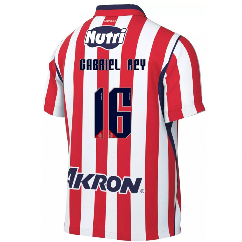 Danxen Hombre Camiseta Luis Gabriel Rey #16 Rojo Blanco 1ª Equipación 2026/27 La Camisa México