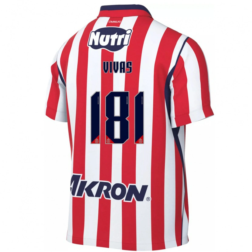 Danxen Hombre Camiseta Ángel Vivas #181 Rojo Blanco 1ª Equipación 2026/27 La Camisa México