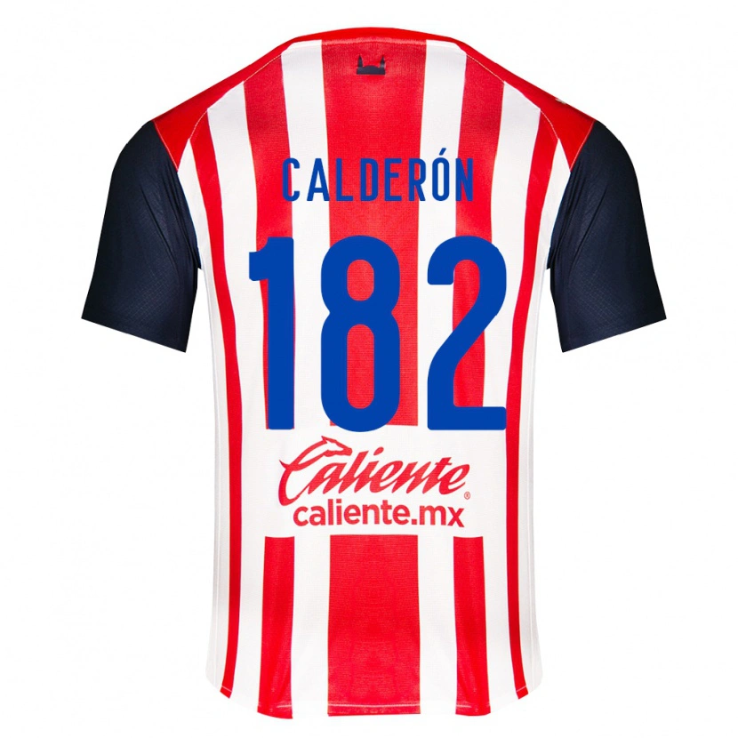 Danxen Hombre Camiseta Leonel Calderón #182 Rojo Negro Blanco 1ª Equipación 2026/27 La Camisa México
