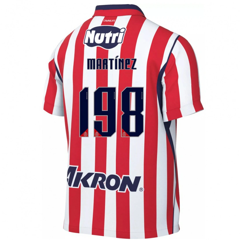 Danxen Hombre Camiseta Andrew Martínez #198 Rojo Blanco 1ª Equipación 2026/27 La Camisa México