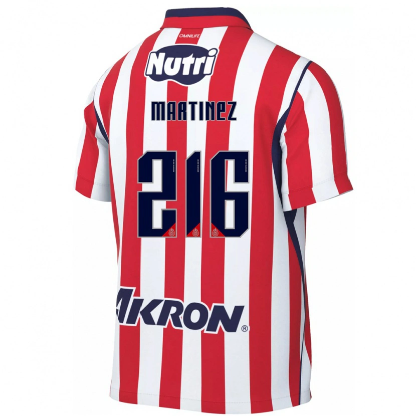 Danxen Hombre Camiseta Isaac Martínez #216 Rojo Blanco 1ª Equipación 2026/27 La Camisa México