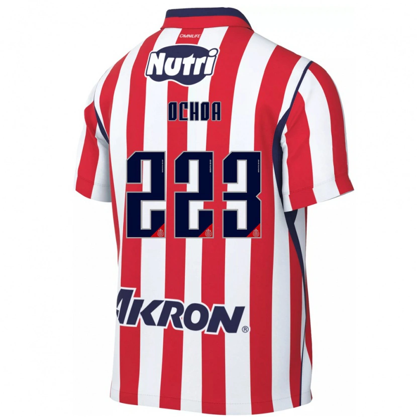 Danxen Hombre Camiseta Diego Ochoa #223 Rojo Blanco 1ª Equipación 2026/27 La Camisa México