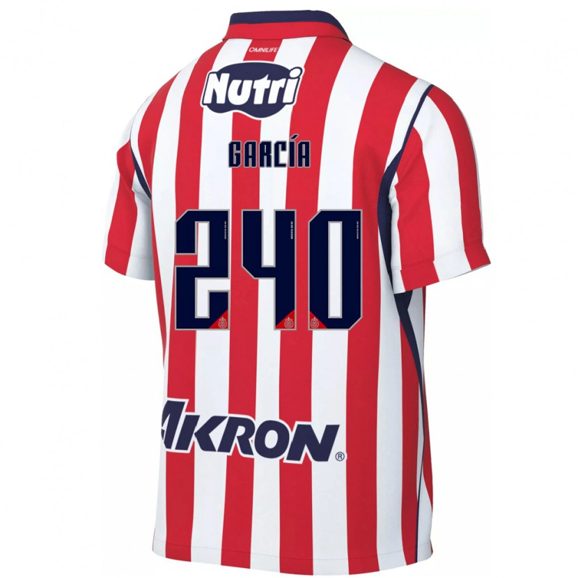 Danxen Hombre Camiseta Víctor García #240 Rojo Blanco 1ª Equipación 2026/27 La Camisa México