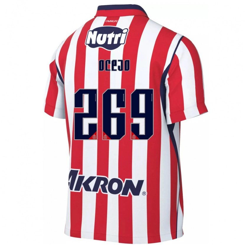 Danxen Hombre Camiseta Kevin Ocejo #269 Rojo Blanco 1ª Equipación 2026/27 La Camisa México
