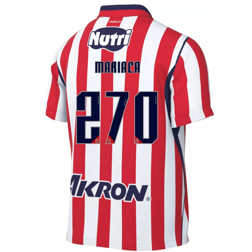 Danxen Hombre Camiseta Aldrin Mariaca #270 Rojo Blanco 1ª Equipación 2026/27 La Camisa México