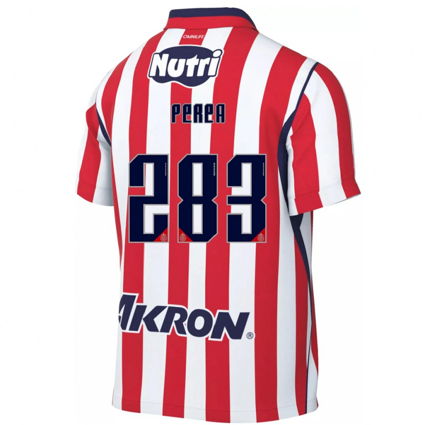 Danxen Hombre Camiseta José Perea #283 Rojo Blanco 1ª Equipación 2026/27 La Camisa México