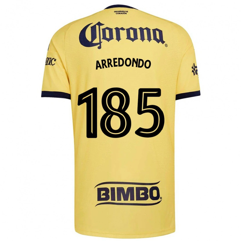 Danxen Hombre Camiseta Aarón Arredondo #185 Amarillo Rojo Negro 1ª Equipación 2026/27 La Camisa México