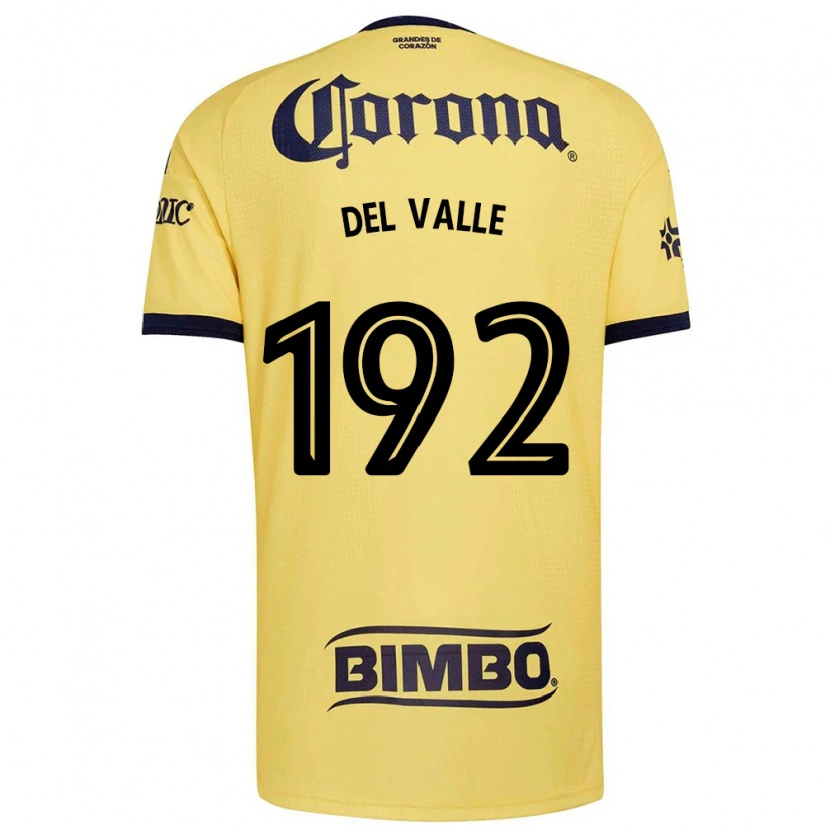 Danxen Hombre Camiseta Yonathan Del Valle #192 Amarillo Rojo Negro 1ª Equipación 2026/27 La Camisa México