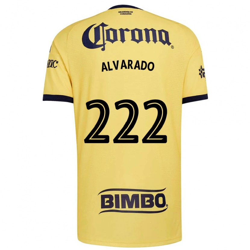 Danxen Hombre Camiseta Daniel Alvarado #222 Amarillo Rojo Negro 1ª Equipación 2026/27 La Camisa México