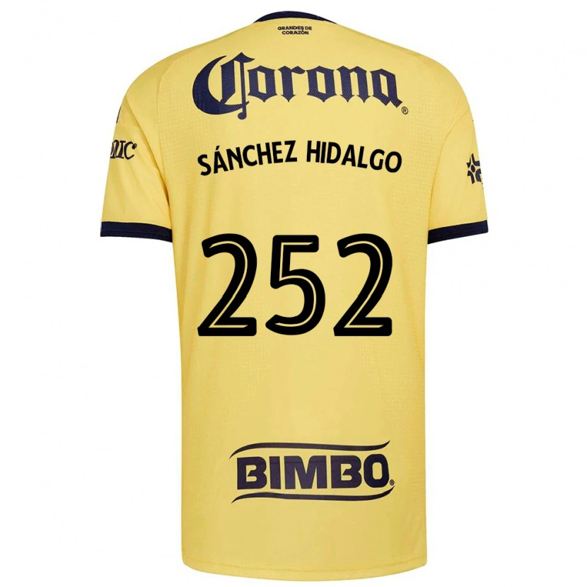 Danxen Hombre Camiseta Horacio Sánchez Hidalgo #252 Amarillo Rojo Negro 1ª Equipación 2026/27 La Camisa México