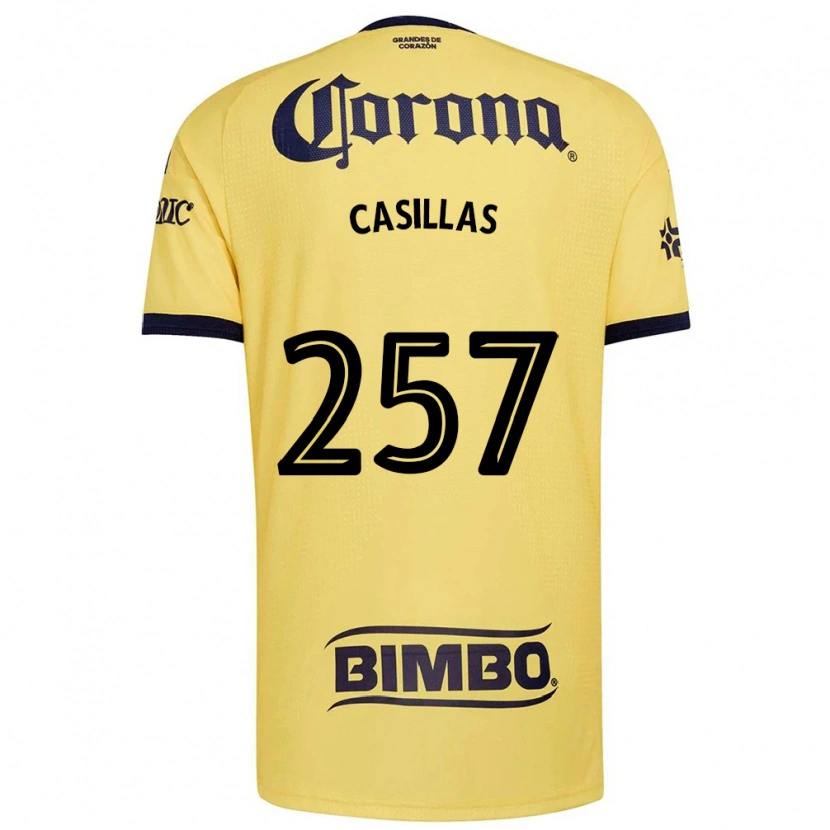 Danxen Hombre Camiseta Iván Casillas #257 Amarillo Rojo Negro 1ª Equipación 2026/27 La Camisa México