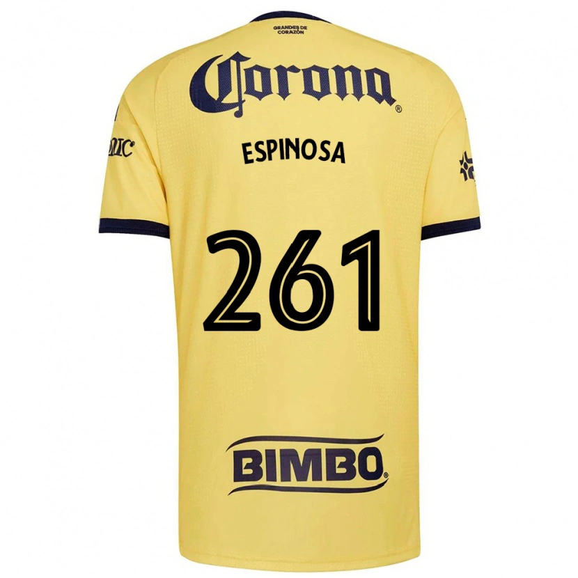 Danxen Hombre Camiseta Diego Espinosa #261 Amarillo Rojo Negro 1ª Equipación 2026/27 La Camisa México