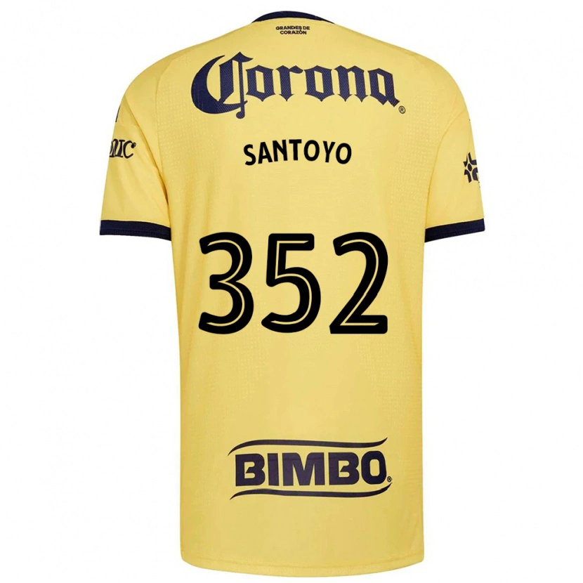 Danxen Hombre Camiseta Julio Santoyo #352 Amarillo Rojo Negro 1ª Equipación 2026/27 La Camisa México