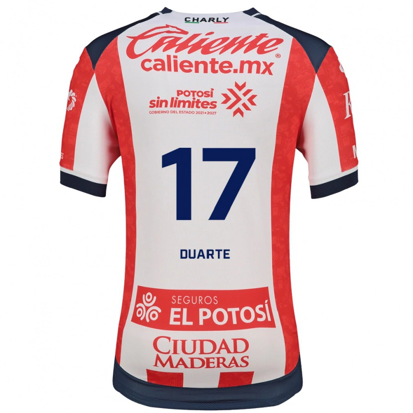 Danxen Hombre Camiseta Anderson Duarte #17 Rojo Blanco Negro 1ª Equipación 2026/27 La Camisa México