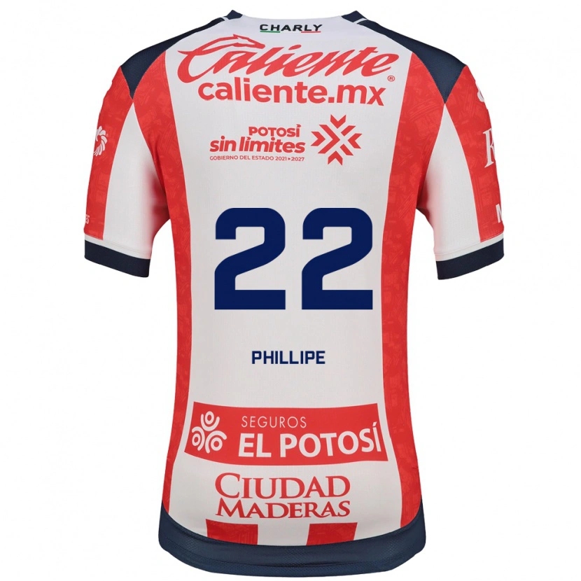 Danxen Hombre Camiseta Yan Phillipe #22 Rojo Blanco Negro 1ª Equipación 2026/27 La Camisa México