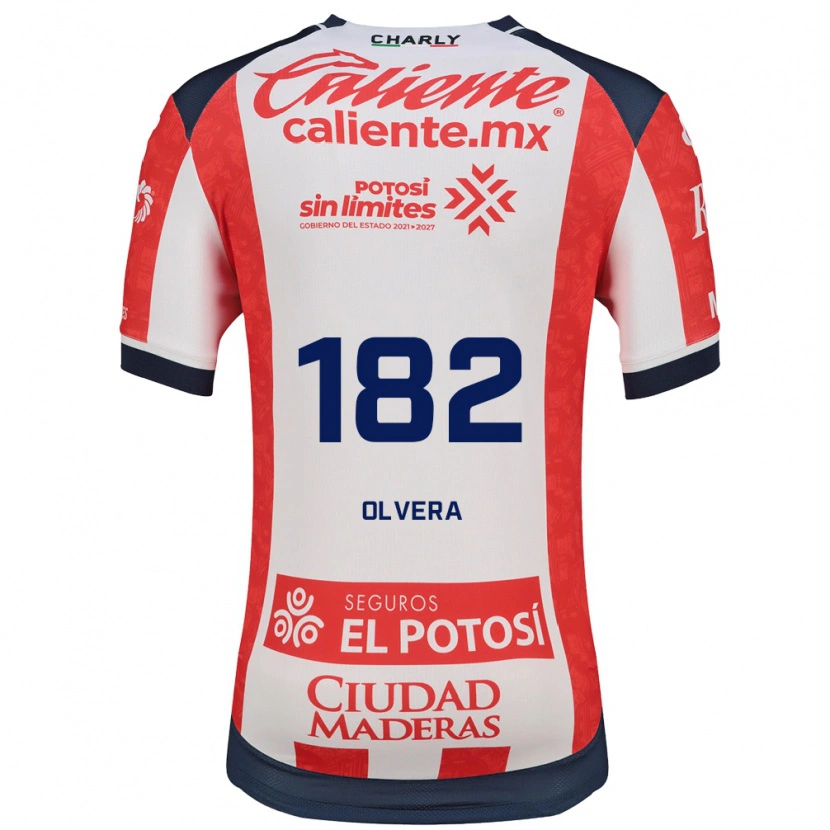 Danxen Hombre Camiseta Artemio Olvera #182 Rojo Blanco Negro 1ª Equipación 2026/27 La Camisa México