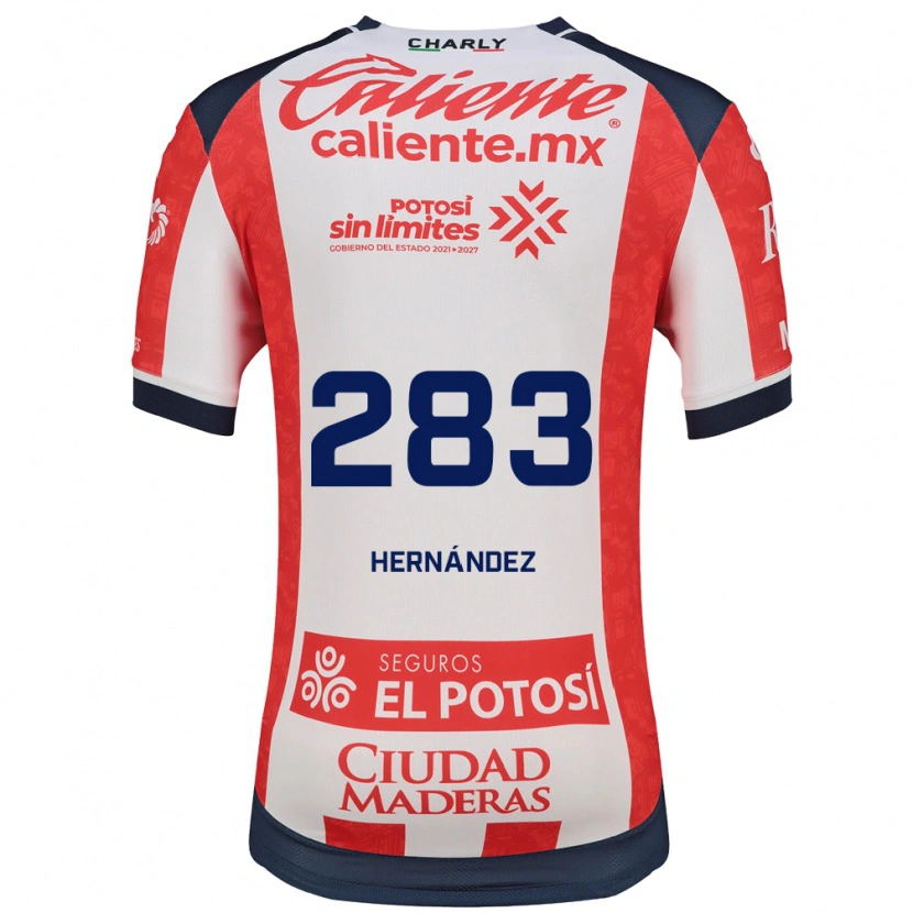 Danxen Hombre Camiseta Sebastián Hernández #283 Rojo Blanco Negro 1ª Equipación 2026/27 La Camisa México