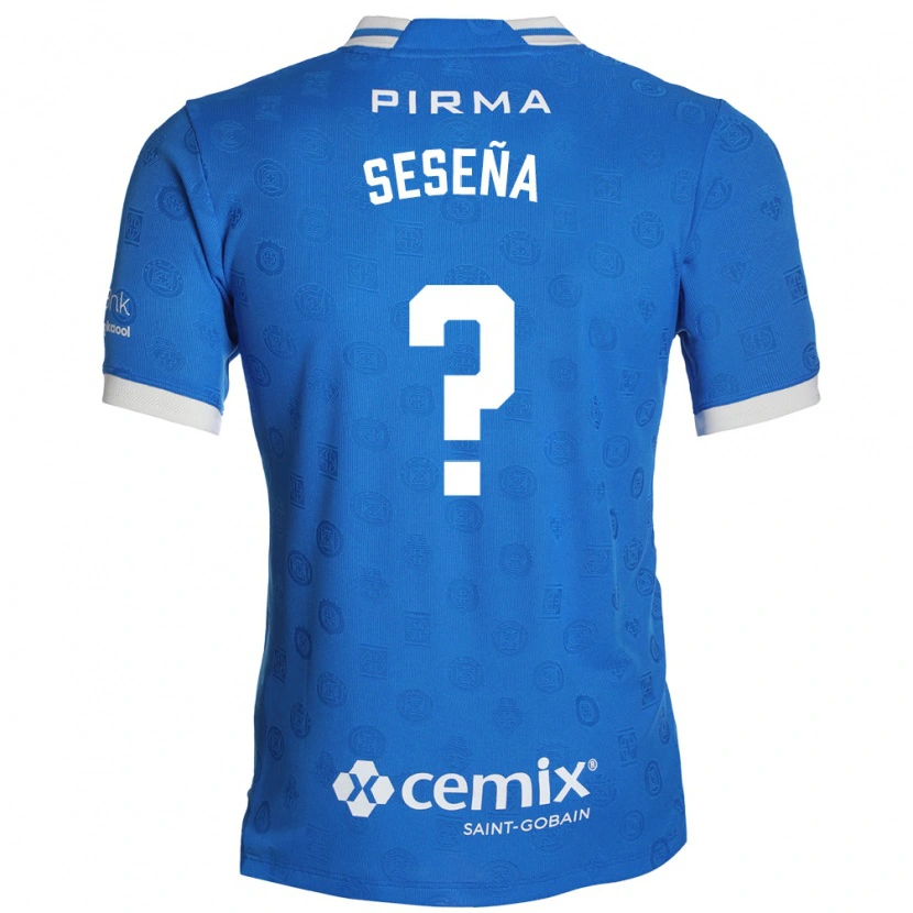 Danxen Hombre Camiseta Miguel Seseña #0 Azul Blanco Rojo 1ª Equipación 2026/27 La Camisa México