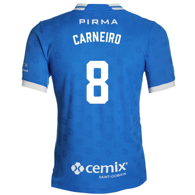 Danxen Hombre Camiseta Gonzalo Carneiro #8 Azul Blanco Rojo 1ª Equipación 2026/27 La Camisa México