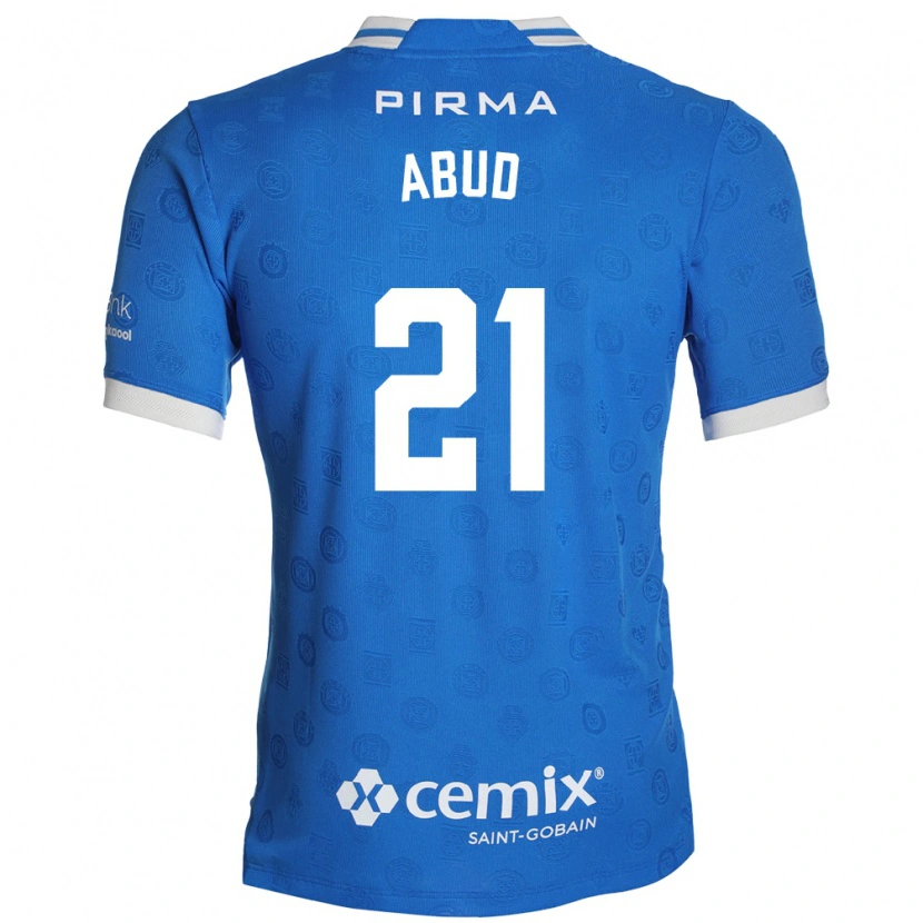 Danxen Hombre Camiseta Karime Abud #21 Azul Blanco Rojo 1ª Equipación 2026/27 La Camisa México