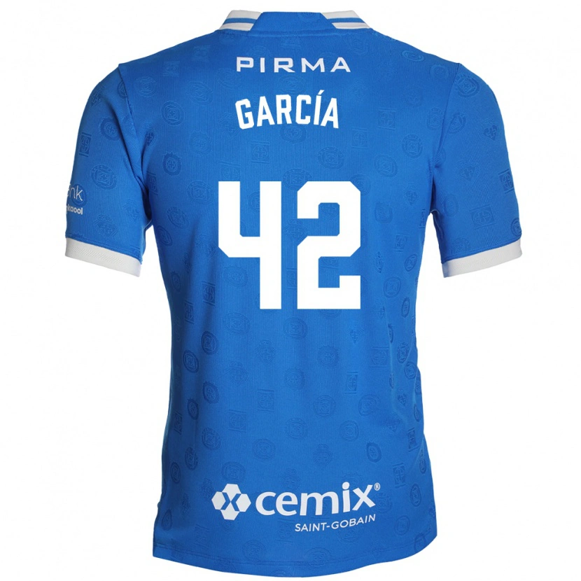 Danxen Hombre Camiseta Jorge García #42 Azul Blanco Rojo 1ª Equipación 2026/27 La Camisa México