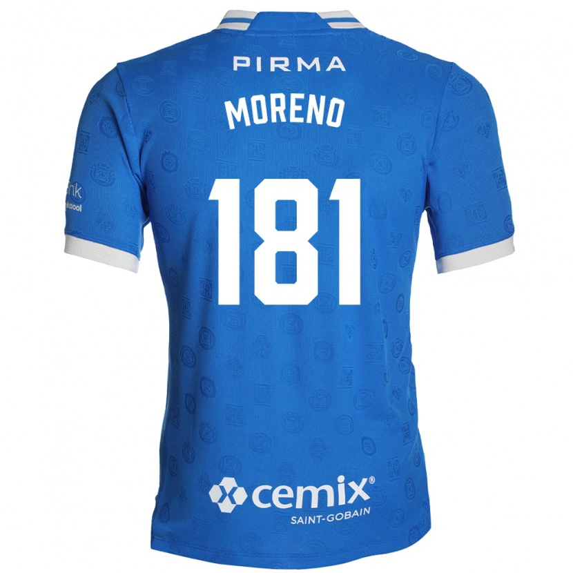 Danxen Hombre Camiseta Roberto Moreno #181 Azul Blanco Rojo 1ª Equipación 2026/27 La Camisa México