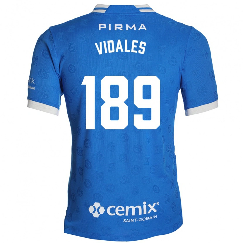 Danxen Hombre Camiseta Álvaro Vidales #189 Azul Blanco Rojo 1ª Equipación 2026/27 La Camisa México