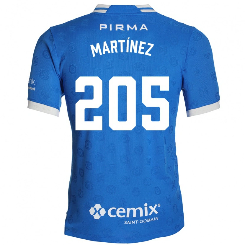 Danxen Hombre Camiseta César Martínez #205 Azul Blanco Rojo 1ª Equipación 2026/27 La Camisa México