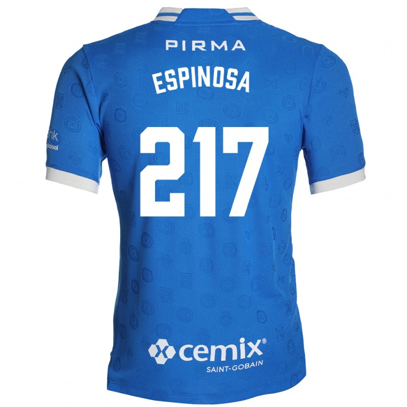 Danxen Hombre Camiseta Samuel Espinosa #217 Azul Blanco Rojo 1ª Equipación 2026/27 La Camisa México