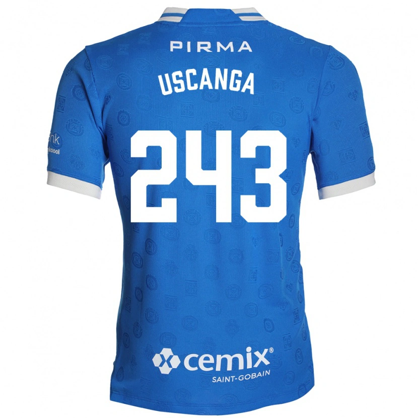Danxen Hombre Camiseta Rubén Uscanga #243 Azul Blanco Rojo 1ª Equipación 2026/27 La Camisa México