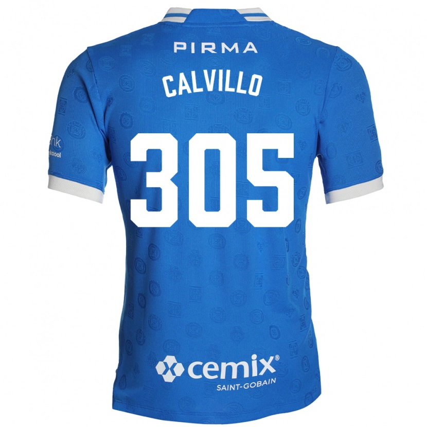 Danxen Hombre Camiseta Carlos Calvillo #305 Azul Blanco Rojo 1ª Equipación 2026/27 La Camisa México