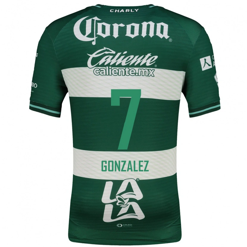 Danxen Hombre Camiseta Diego González #7 Verde Blanco 1ª Equipación 2026/27 La Camisa México