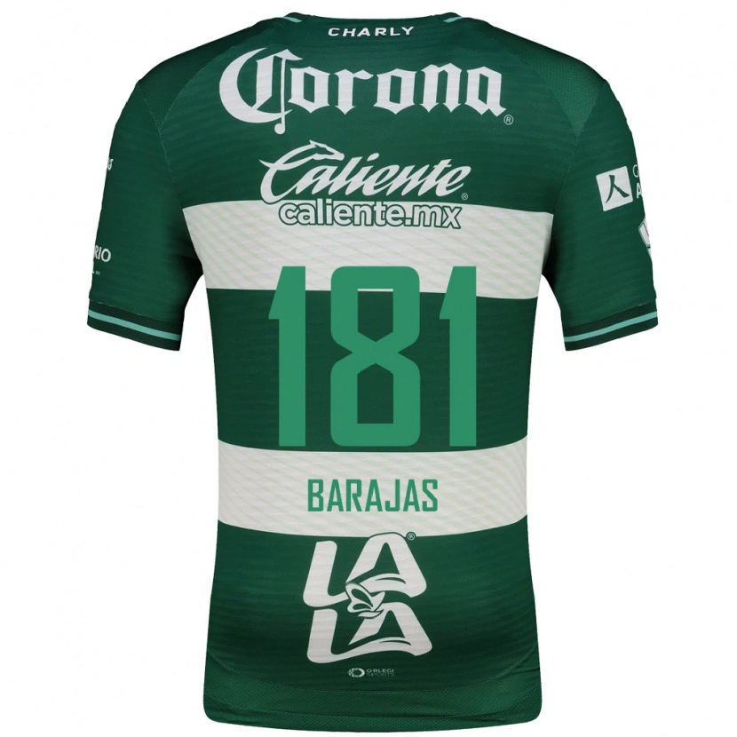 Danxen Hombre Camiseta Sergio Barajas #181 Verde Blanco 1ª Equipación 2026/27 La Camisa México