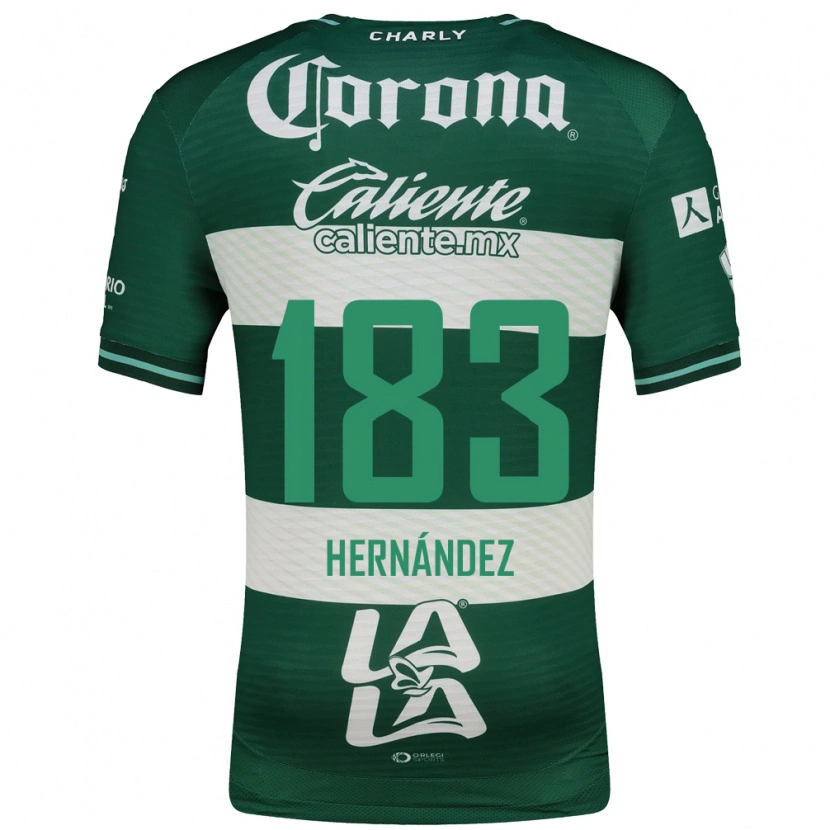 Danxen Hombre Camiseta Óscar Hernández #183 Verde Blanco 1ª Equipación 2026/27 La Camisa México