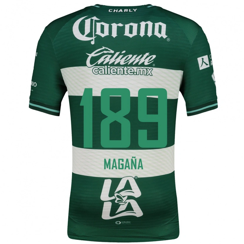 Danxen Hombre Camiseta Emilio Magaña #189 Verde Blanco 1ª Equipación 2026/27 La Camisa México