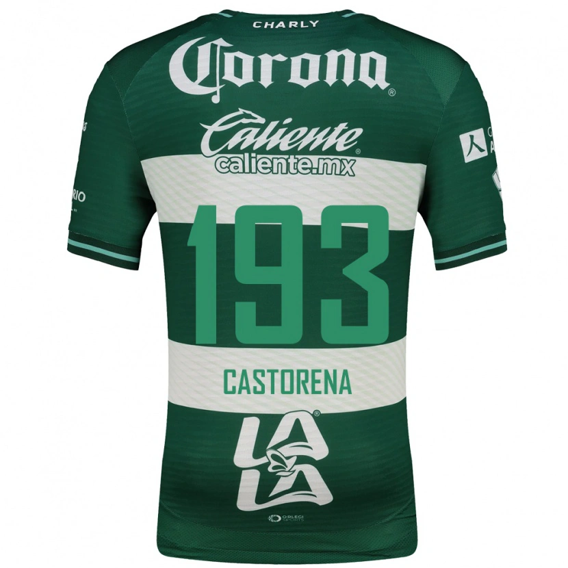 Danxen Hombre Camiseta Damián Castorena #193 Verde Blanco 1ª Equipación 2026/27 La Camisa México