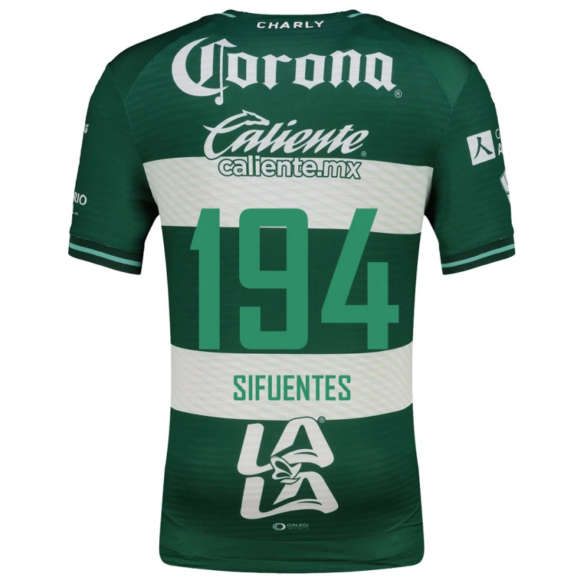 Danxen Hombre Camiseta José Manuel Sifuentes #194 Verde Blanco 1ª Equipación 2026/27 La Camisa México