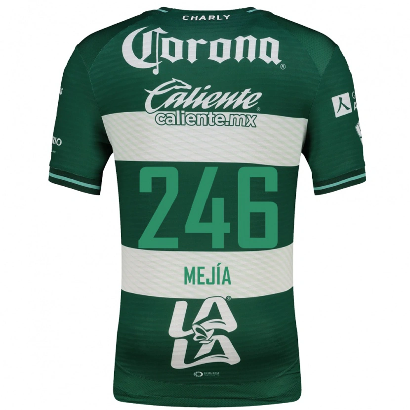 Danxen Hombre Camiseta Diego Mejía #246 Verde Blanco 1ª Equipación 2026/27 La Camisa México