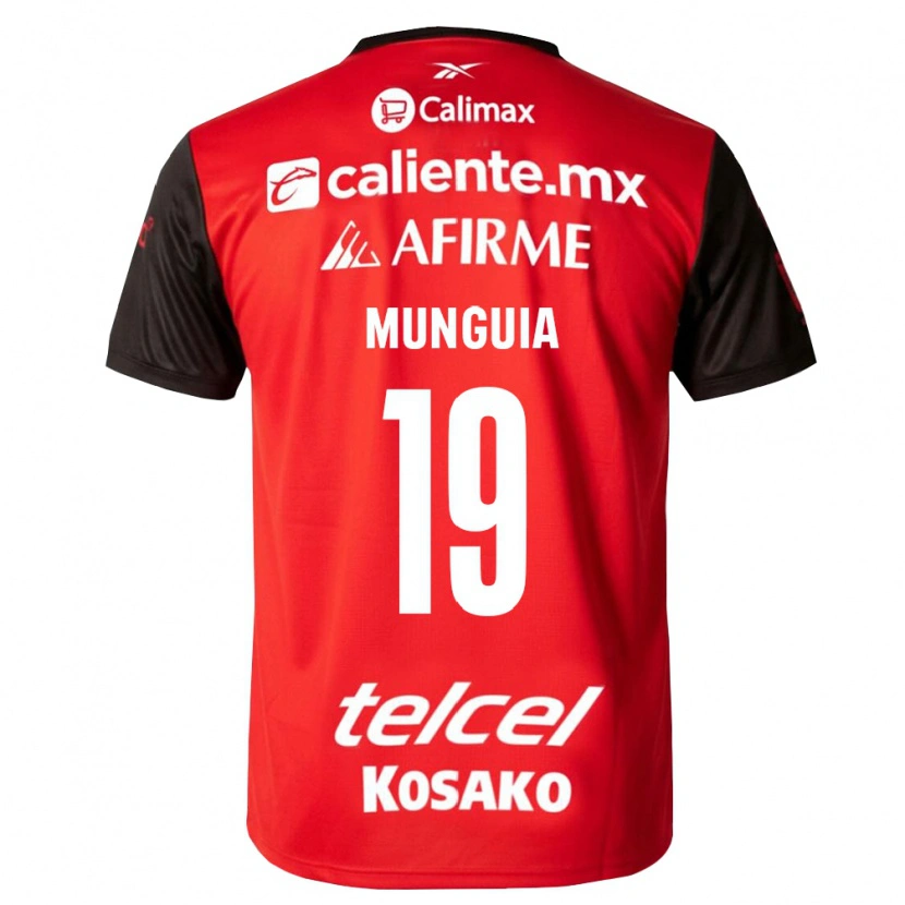 Danxen Hombre Camiseta Mariana Munguia #19 Negro Rojo 1ª Equipación 2026/27 La Camisa México