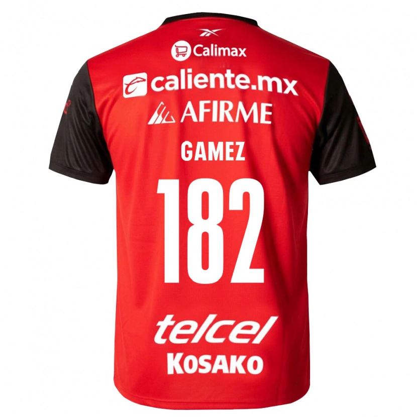 Danxen Hombre Camiseta Mark Gamez #182 Negro Rojo 1ª Equipación 2026/27 La Camisa México