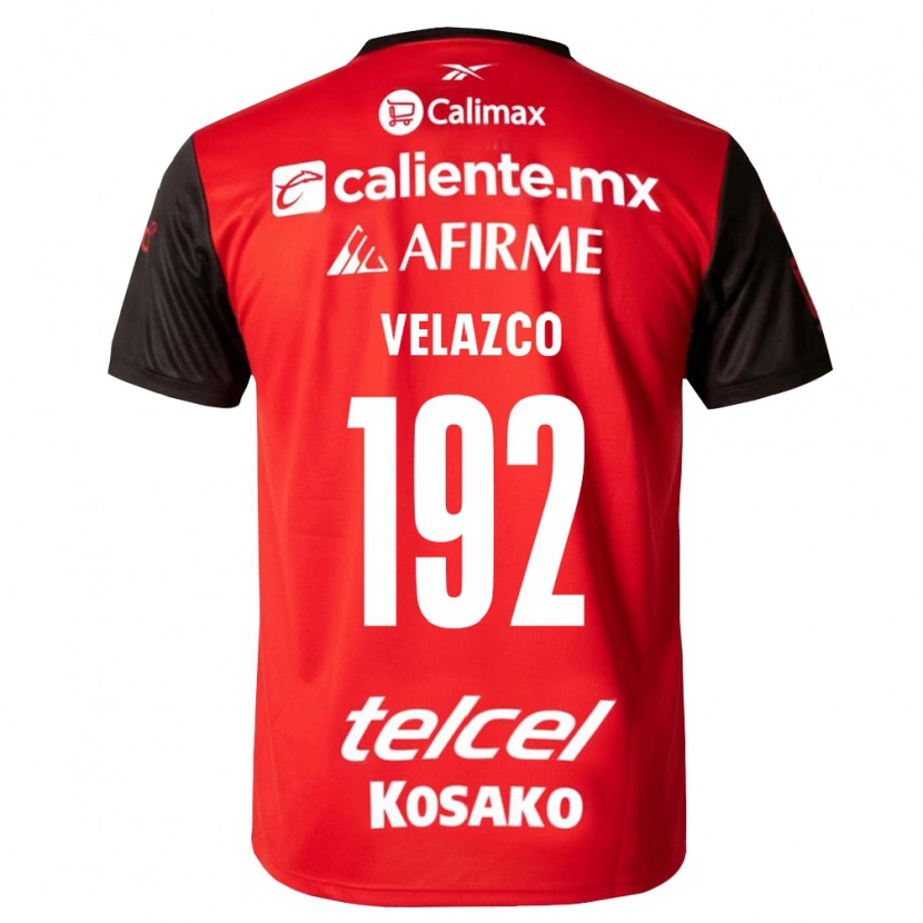 Danxen Hombre Camiseta Emiliano Velazco #192 Negro Rojo 1ª Equipación 2026/27 La Camisa México