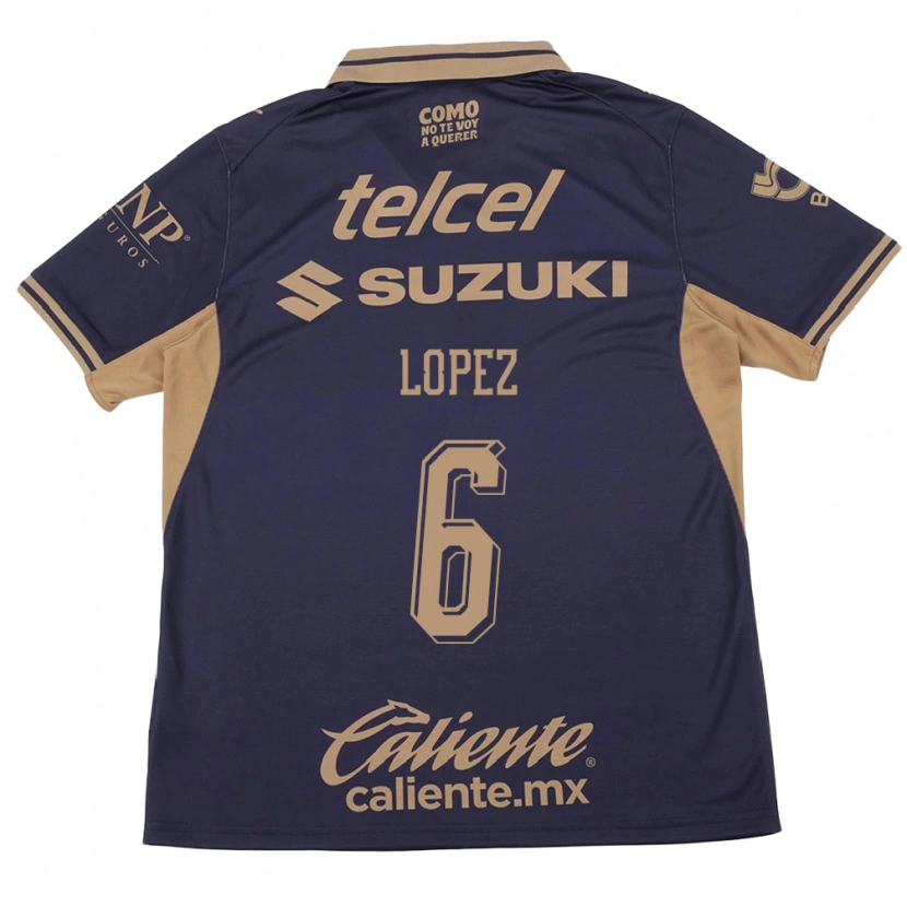 Danxen Hombre Camiseta Nathalia Lopez #6 Morado Marrón 1ª Equipación 2026/27 La Camisa México