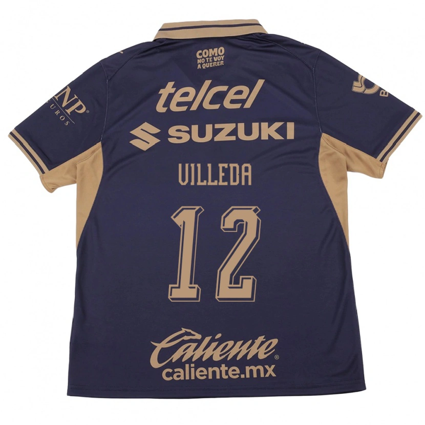 Danxen Hombre Camiseta Melany Villeda #12 Morado Marrón 1ª Equipación 2026/27 La Camisa México