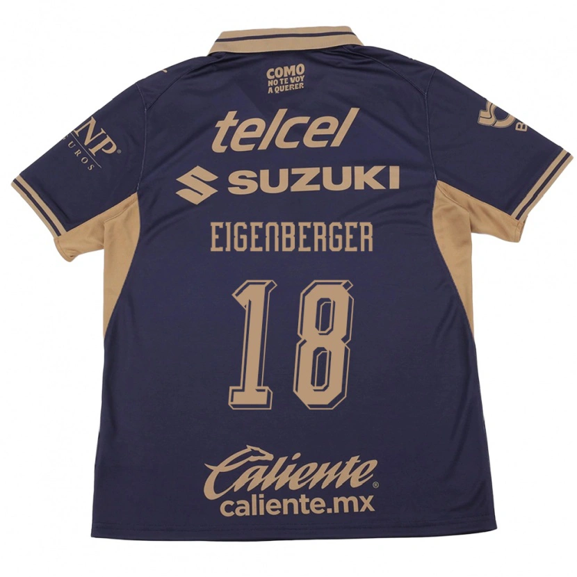 Danxen Hombre Camiseta Chandra Eigenberger #18 Morado Marrón 1ª Equipación 2026/27 La Camisa México
