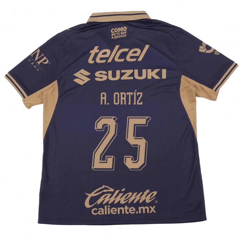 Danxen Hombre Camiseta Arturo Ortiz #25 Morado Marrón 1ª Equipación 2026/27 La Camisa México